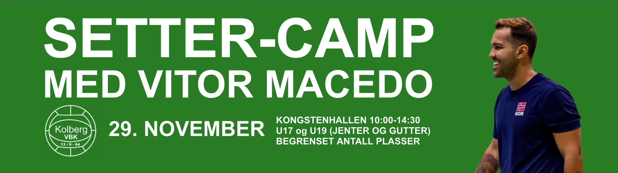 Setter-camp med Vitor Macedo Setter-camp med Vitor